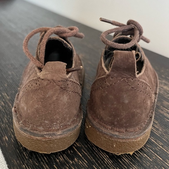 GAP Toddlers Suede Leather Brown Shoes made in Brazil p - Picture 3 of 12
